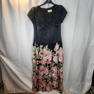 Maggy Reeves vintage custom made gown size L(by measurements) in EUC
